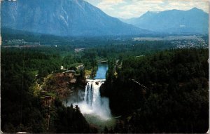 Snoqualmie Falls and Snoqualmie Valley Washington Postcard PC105
