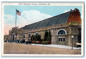 1925 Fifth Regiment Armory Baltimore Maryland MD Vintage Posted Postcard 