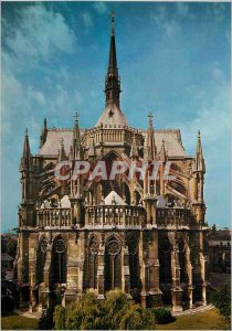 Modern Postcard Cathedral of Reims thirteenth century the apse and the bell t...