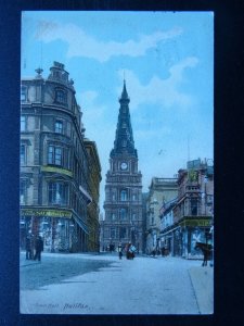 Yorkshire HALIFAX Town Hall c1904 Postcard by