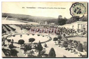 Old Postcard The Versailles Orangerie and La Piece of Swiss lake