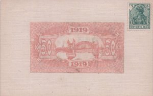 German 1919 Stamp Postal History Antique Postcard