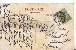 Genealogy Postcard - Jones - Portland House, St Clears, Carmarthen - Ref. R1182