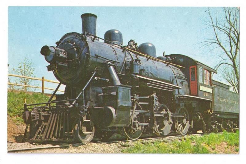 Black River & Western No. 565 2-6-0 Mogul RR Postcard Train