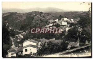 Old Postcard Cagnes View of the Old Canges and the Chaine des Alpes