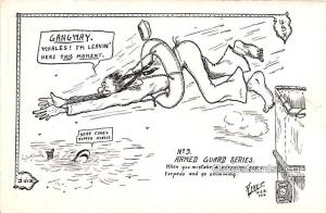 Artist Ayres, USN 1918 Military Comic Unused 
