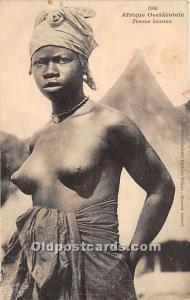 African Nude Writing on back 