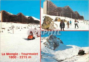 Modern Postcard Hautes Pyrenees La Mongie Tourmalet (1800 2215m) Various aspe...