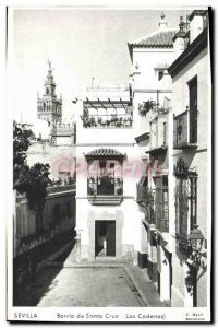 Old Postcard Sevilla Barrio de Santa Cruz Las Cadenas