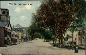 Peterboro New Hampshire NH Main St. 1900s-10s Postcard