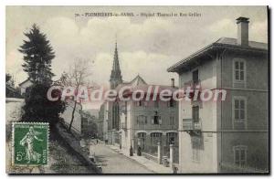 Old Postcard Plombieres Les Bains Street Hospital Thermal And Grillot