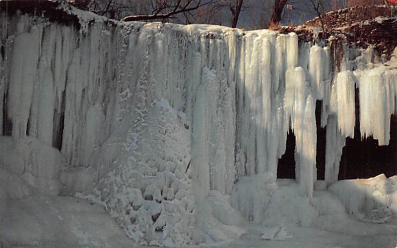 Minnehaha Falls Winter Minneapolis,  MN