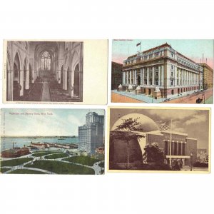 Lot of 4 Vintage Postcards of New York City - Lot 671