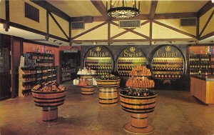 Asti Califorornia 1970s Postcard Italian Swiss Colony Winery Gift Shop