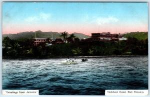 Greetings from JAMAICA   PORT ANTONIO, TITCHFIELD HOTEL ca 1910s   Postcard