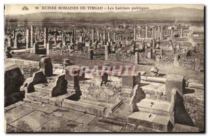 Postcard Ancient Roman Ruins From Timegad The Public Latrine