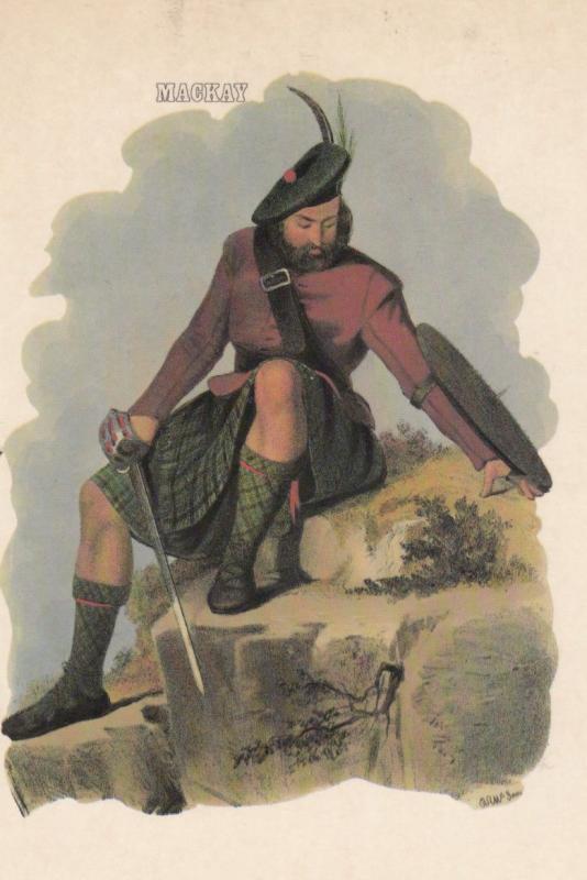 Mackay Scottish Kilt Fashion Scotland Postcard