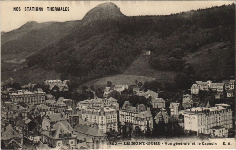 CPA Le MONT-DORE-Vue générale et le Capucin (46484)