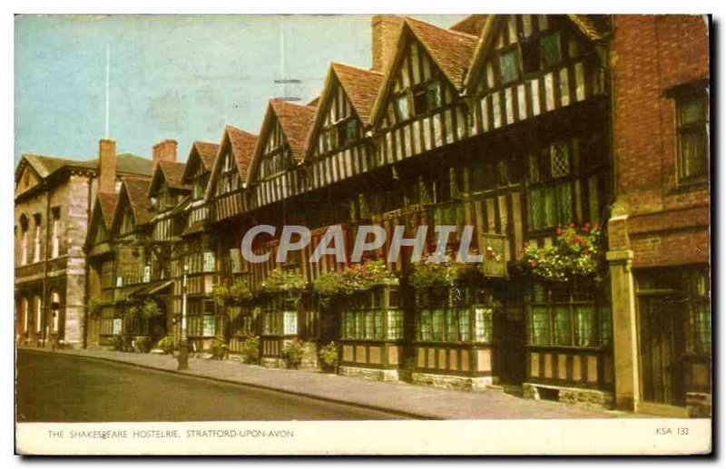 UK The Hostelrie Shaskespeare Old Postcard Stratford Upon Avon