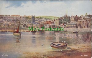 Cornwall Postcard - St Ives Harbour - Artist Brian Gerald   RS30224