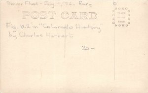 J3/ Denver Colorado RPPC Postcard c1912 Flood Disaster Hardware Viaduct7