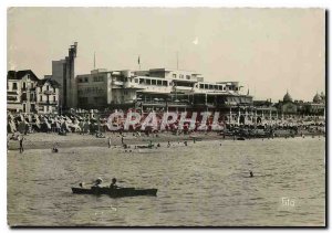 Modern Postcard Saint Jean de Luz and Casino Pergola seen from the sea