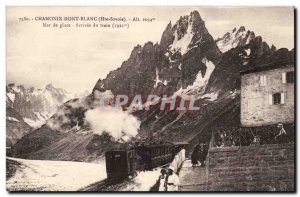 Chamonix - Mer de Glace - Arrival of the Train - Old Postcard