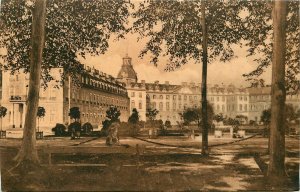 KARLSRUHE GERMANY RESDENZSCH SEPIA POSTCARD 1909