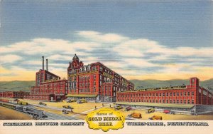 J74/ Wilkes-Barre Pennsylvania Postcard Linen Stegmaier Brewery Beer 73