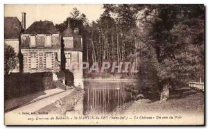 Old Postcard From Around Rolleville St Martin Du Bec Le Chateau Un Coin Du Parc