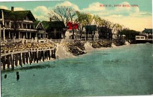 Beach Street, Water Front Homes, Savin Rock CT Vintage Postcard O28
