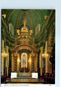 Postcard - The High Altar, St. Paul's Cathedral - London, England