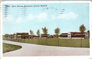 West Section Fitzsimons General Hospital Colorado Postcard Posted 1924