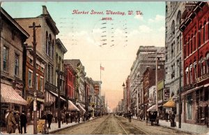 Market Street, Wheeling WV c1911 Vintage Postcard N41