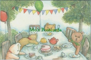 Children Postcard - Teddy Bears - Enterprise Teddies - Teddies at Tea  RR12062   