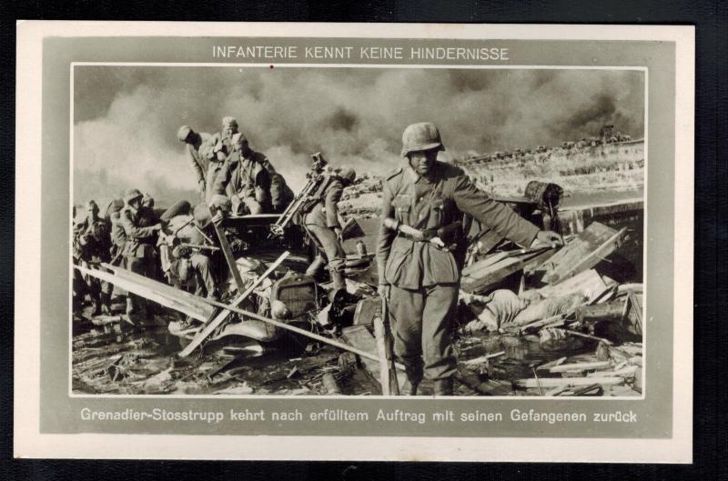 Mint WW2 RPPC Postcard Germany Army Wehrmacht With Russian POW Prisoners of War