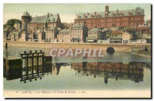 Old Postcard Laval Le Chateau and the Palace of Justice