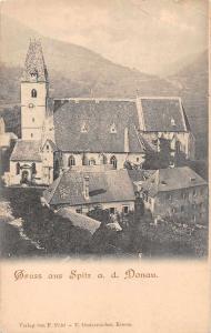 Spitz a.d. Donau Austria Church Gruss aus Antique Postcard J66272