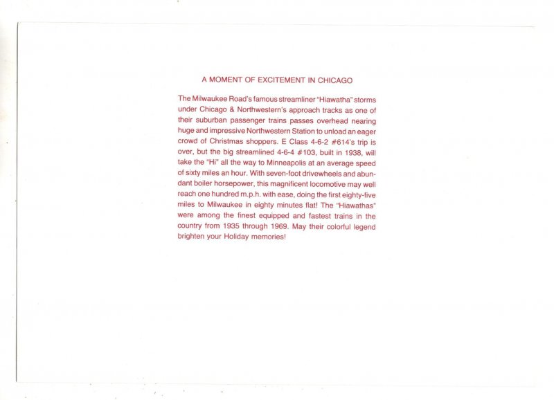 Hiawatha Streamliner Railway Train, Chicago, Illinois