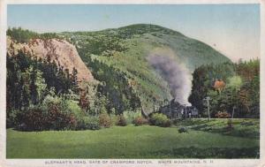 Train at Elephants Head Crawford Notch White Mountains NH WB