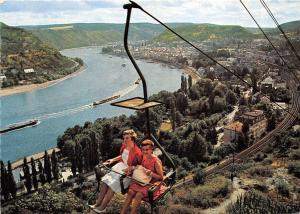 BF40447 germany boppard die perle am rhein   cable train teleferique