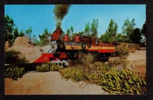 CA Knott's Farm Amusement Park Railroad Train BUENA PARK California Postcard