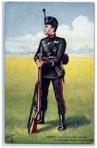 Cadet Postcard Full Marching Order 1st CB Kings Royal Rifle Corps Tuck c1910's