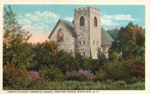 Joseph Stickney Memorial Chapel Bretton Woods White Mountains Vintage Postcard