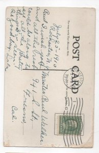Completely Cowed 1910 Postcard mailed to Fresno Cal posted Rochester NY