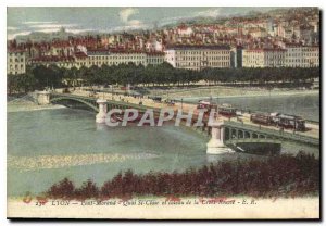 Postcard Old Bridge Morand Lyon Quai St Clair hill of the Croix Rousse E R