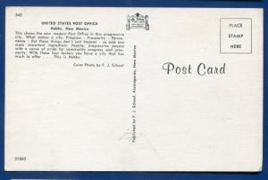 US Post Office Hobbs New Mexico nm chrome postcard