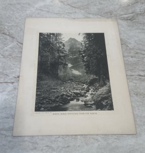 Antique 1907 White Horse Mountain DARRINGTON Washington WA Harney Photogravure