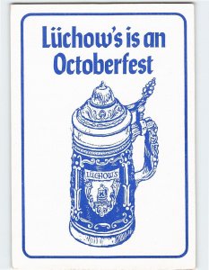 Postcard Lüchow's is an Octoberfest Ad New York USA