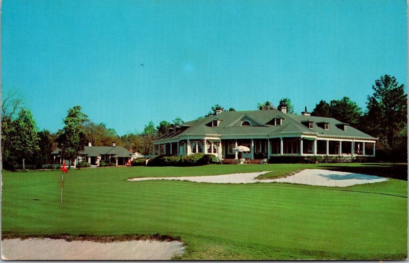 Vtg Aiken South Carolina SC Palmetto Golf Course Country Club 1960s Postcard